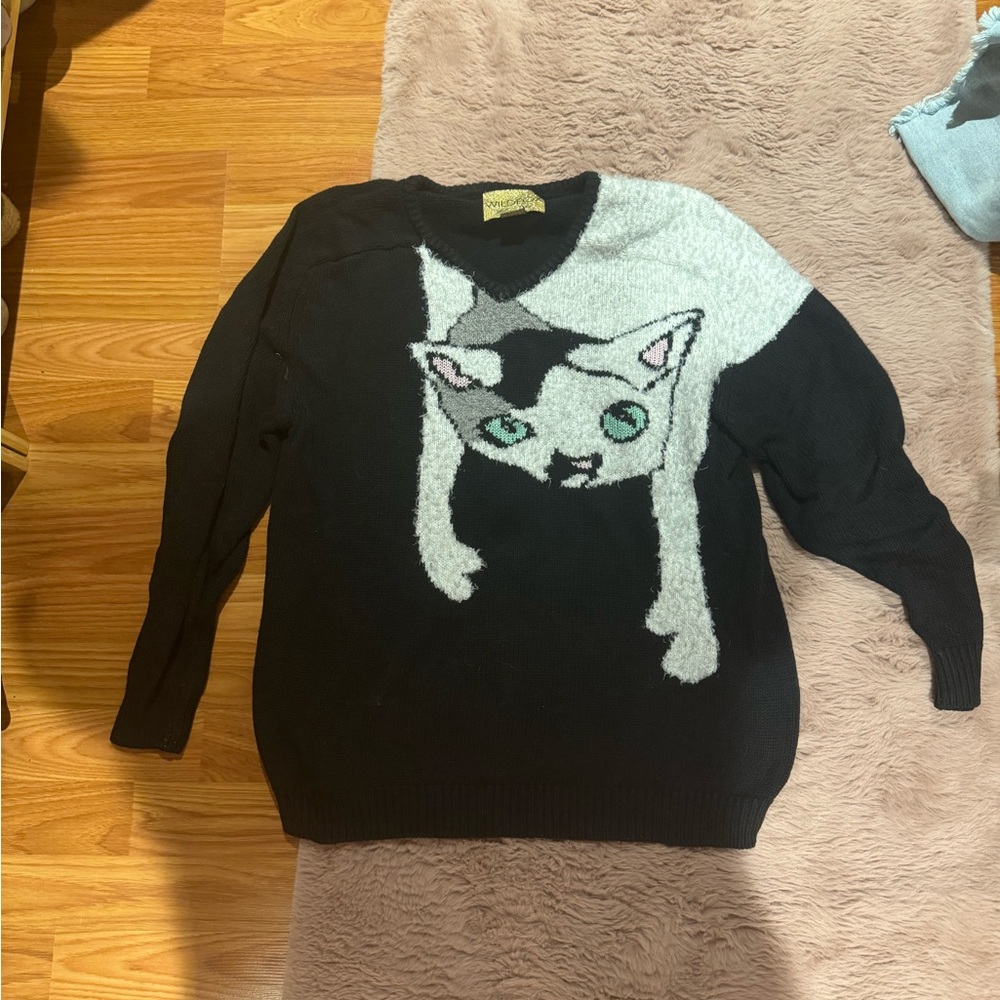 Wildfox White Label 'Joan' Cat Boy Sweater